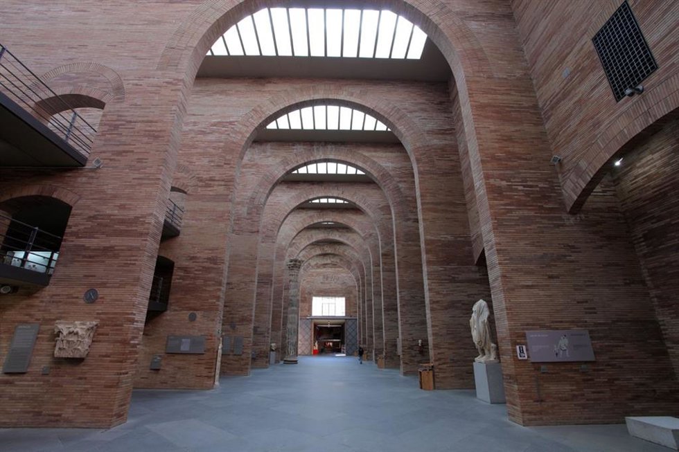 Archivo - Nave principal del Museo Nacional de Arte Romano de Mérida (MNAR) en una imagen de archivo