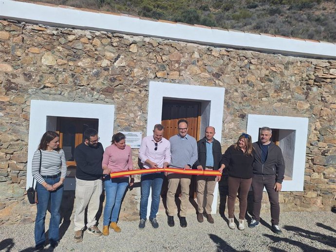 Acto de inauguración de la nueva ruta gastrominera de Lubrín (Almería).