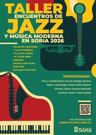Cartel de los encuentros de Jazz y Música Moderna de Soria.