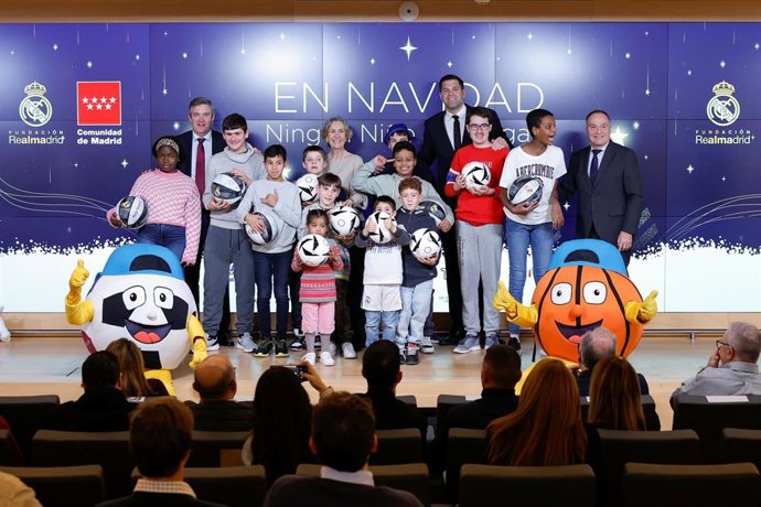 La Fundación Real Madrid presenta la campaña 'En Navidad, ningún niño sin regalo'