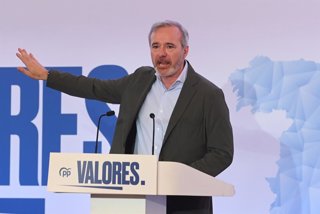 Archivo - El presidente del Gobierno de Aragón y del PP Aragón, Jorge Azcón.