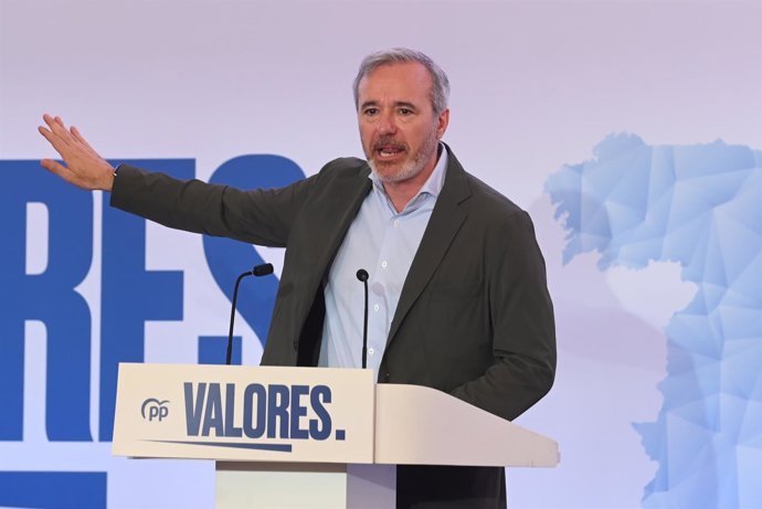 Archivo - El presidente del Gobierno de Aragón y del PP Aragón, Jorge Azcón.