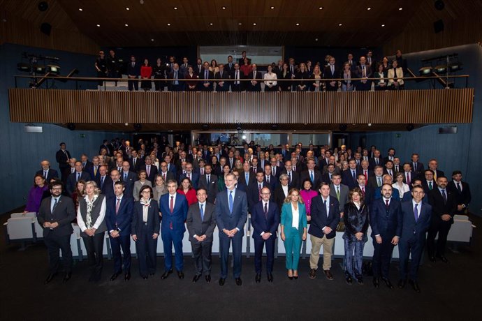 Archivo - Arquivo - Foto de grupo da IX Conferência de Embaixadores, na sede do Ministério das Relações Exteriores, União Europeia e Cooperação, em 14 de janeiro de 2024, em Madri (Espanha). A 9ª Conferência de Embaixadores, que começou ontem, 13 de janei