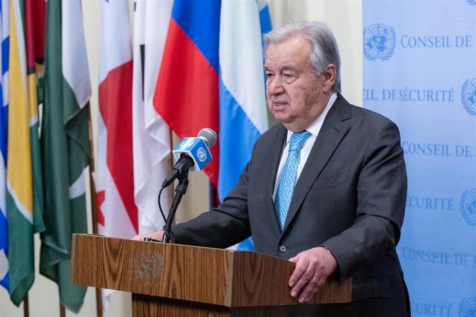 Imagen de archivo del secretario general de la ONU, António Guterres