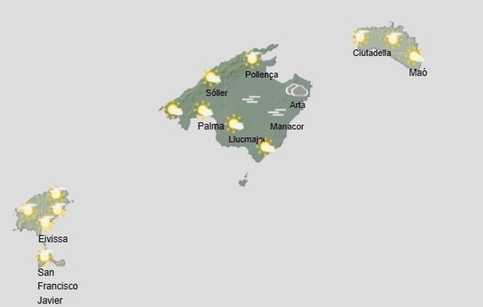 El tiempo hoy, sábado 3 de enero, en Baleares.