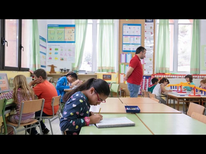 Imagen de un aula de acogida