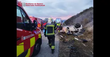 Fallece el niño de 10 años herido en el accidente múltiple de Esquíroz