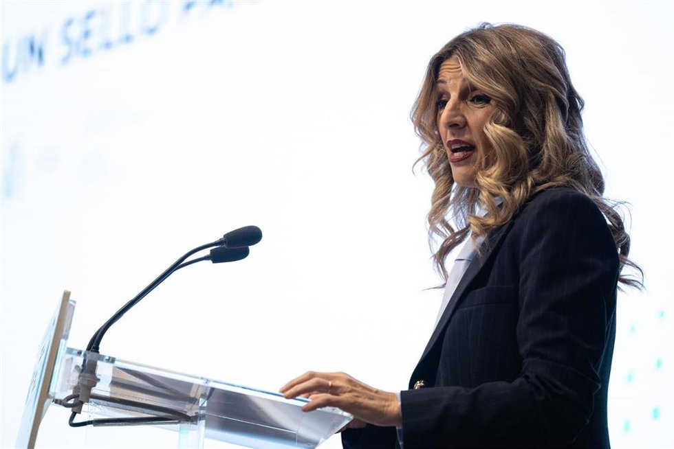 La vicepresidenta segunda y ministra de Trabajo y Economía Social, Yolanda Díaz.