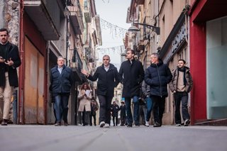 Dalmau en una visita a Olot (Girona) este sábado