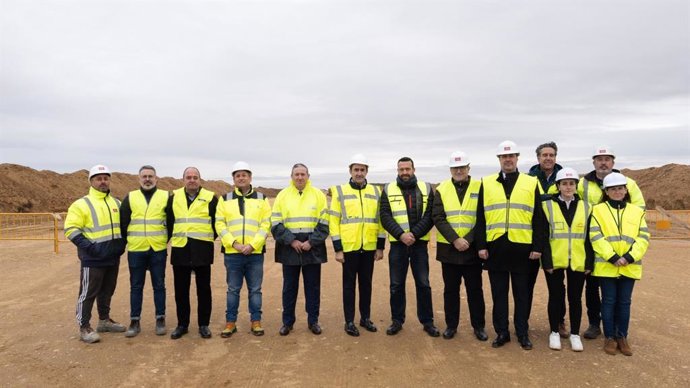 Juan Carlos Suárez-Quiñones en las obras de ampliación del polígono industrial Zamora Norte.