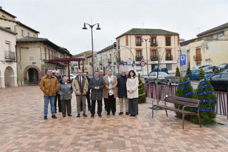 Visita de Luis Miguel González Gago al resultado de las obras de Santa María la Real de Nieva.