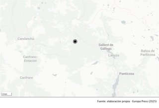 Lugar aproximado de la caída del alud.