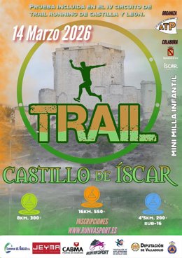 Cartel de la XI edición del Trail Castillo de Íscar.