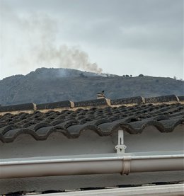 Imagem do incêndio em Lanjarón (Granada), compartilhada no perfil da rede social X (antigo Twitter) do Plan Infoca.