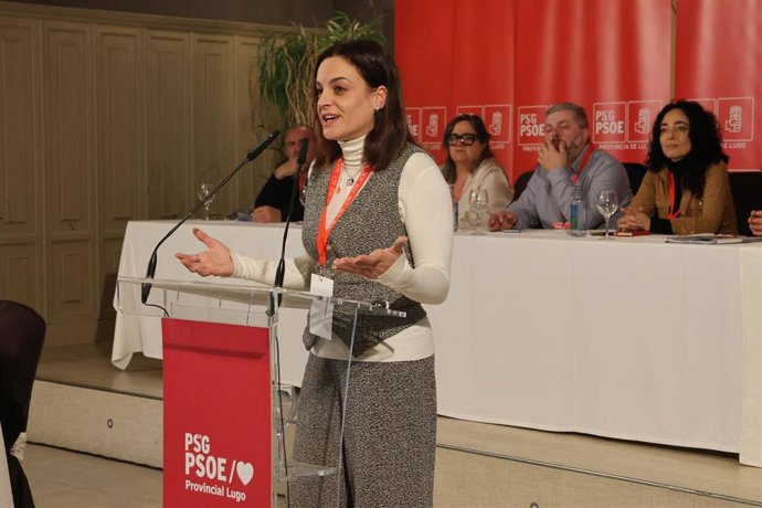 La diputada socialista y alcaldesa de Burela Carmela López.