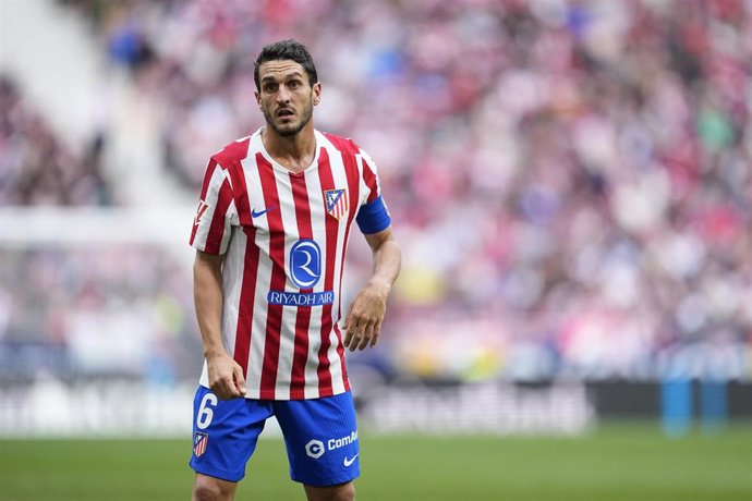 Koke, en un partido con el Atlético de Madrid.