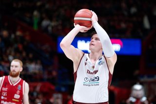 Archivo - Amar Alibegovic, durante un partido con el Trapani Shark.