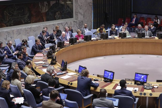 Archivo - September 4, 2019, New York, NY, USA: United Nations, New York, USA, September 04, 2019 -  Vassily Nebenzia, Permanent Representative of the Russian Federation to the United Nations and President of the Security Council for the month of Septembe