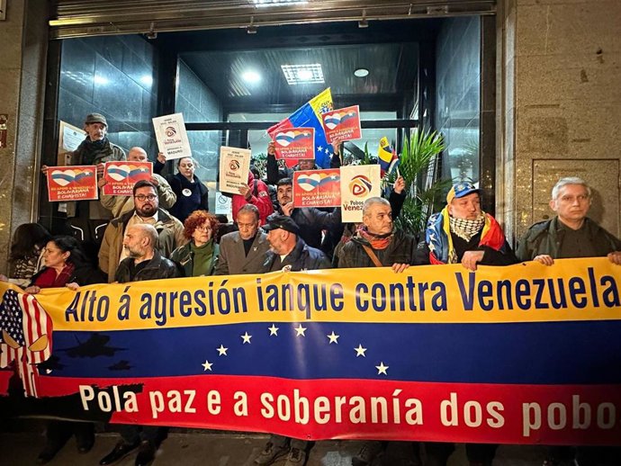 Concentración en Vigo en solidariedade con Venezuela
