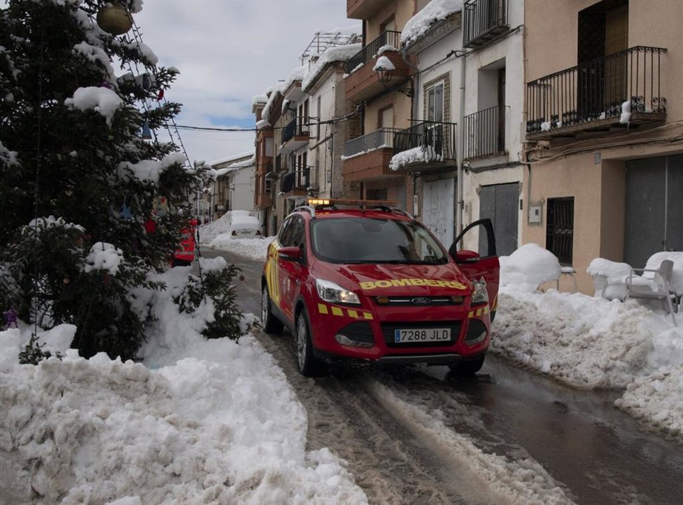 Archivo - Imagen de archivo de nieve en Castellón