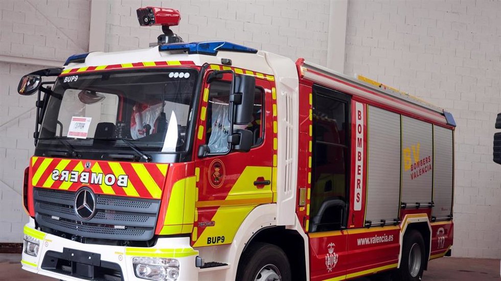 Imagen de archivo de una furgoneta de los bomberos del Ayuntamiento de Valncia