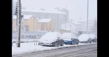 La AEMET eleva a naranja el aviso por nevadas en el centro de Cantabria para este lunes