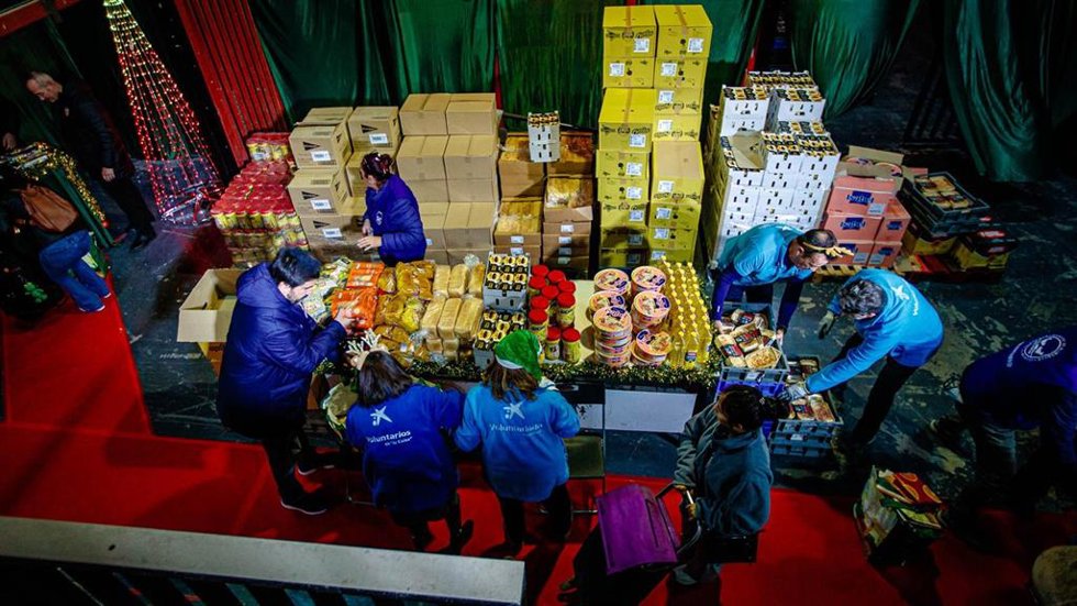 Imagen de la Nit de Nadal de la Fundación VCF y Banco de Alimentos