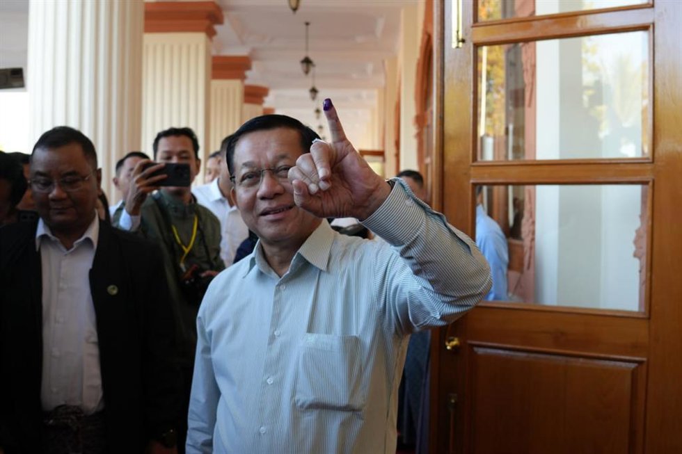 El líder de la junta militar de Birmania, Min Aung Hlaing 