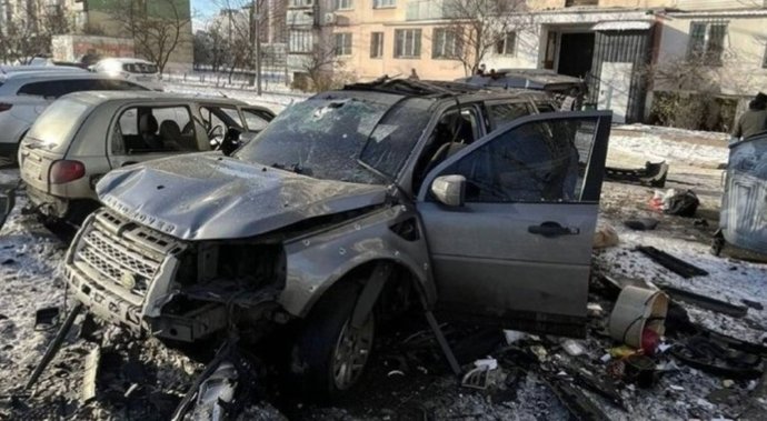 Coche bomba en Kiev a 4 de enero de 2026