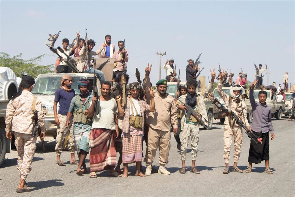 Archivo - Imagen de archivo de combatientes del CTS en Yemen