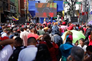Manifestación de apoyo a Nicolás Maduro en Caracas, Venezuela