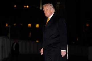 El presidente de Estados Unidos, Donald Trump, a su llegada a la Casa Blanca  