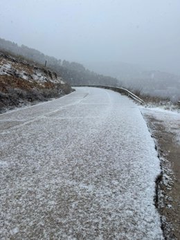 Cuenca estrena la primera nevada de 2026.