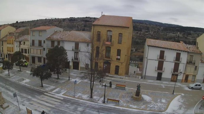 Vilafranca claretja amb una lleugera nevada