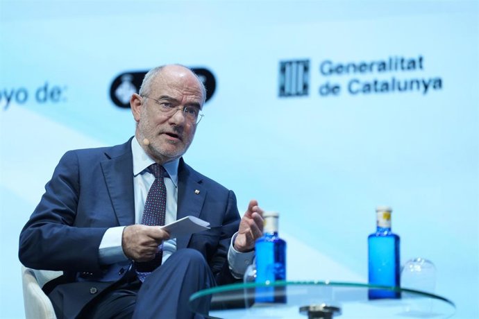 Archivo - El conseller de Unión Europea y Acción Exterior de la Generalitat de Cataluña, Jaume Duch, durante la segunda edición del foro 'World in Progress', en el Palau de Congressos de Catalunya, 20 de octubre de 2025, en Barcelona. FOTO DE ARCHIVO