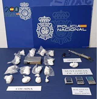 Drogas requisadas en el desmantelamiento de un punto de venta en Tenerife