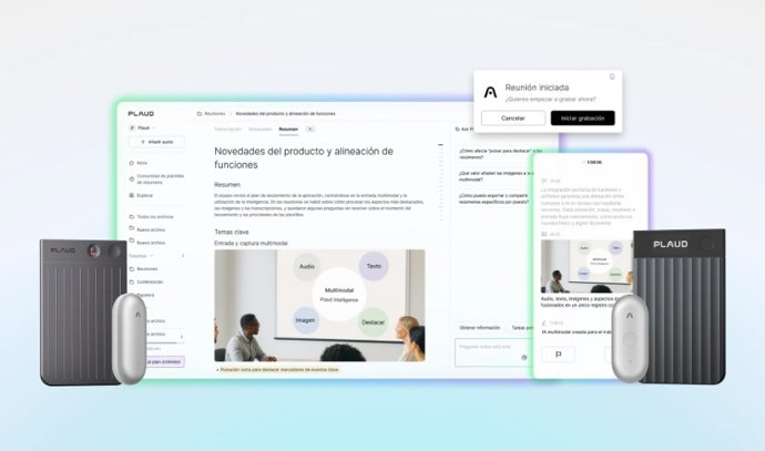 Soluções de IA para anotações Plaud NotePin S e Plaud Desktop