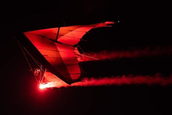 Cabalgata de Reyes Magos aérea de Alarilla (Guadalajara).