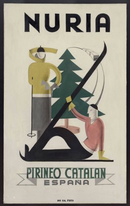 Uno de los carteles que el Institut Cartogràfic i Geològic de Catalunya (ICGC) ha añadido a la colección de la Cartoteca de Catalunya