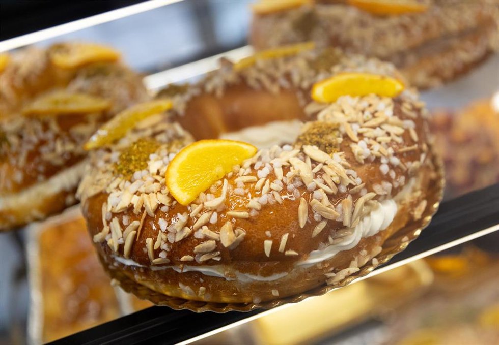 Archivo - Un roscón de Reyes, 