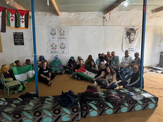 Visita de una delegación de la Diputación de Sevilla a los Campamentos de Refugiados Saharauis