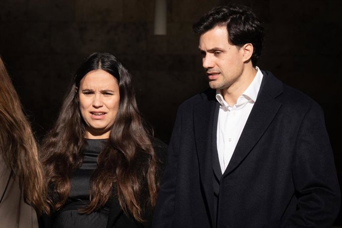 Archivo - Carolina Monje y su marido, Álex Lopera, en una imagen de archivo