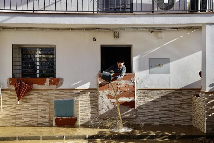 Efectos en Cártama (Málaga) del paso de la borrasca Francis.
