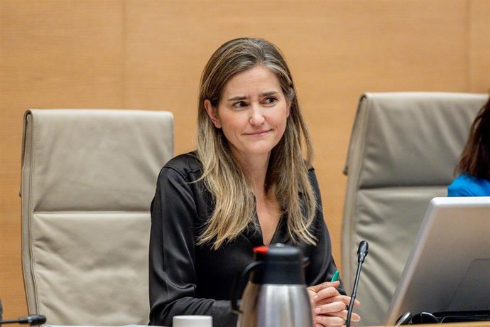 Archivo - La vicepresidenta tercera del Gobierno y ministra para la Transición Ecológica y Reto Demográfico, Sara Aagesen, comparece en la Comisión de Transición Ecológica y Reto Demográfico, en el Congreso de los Diputados