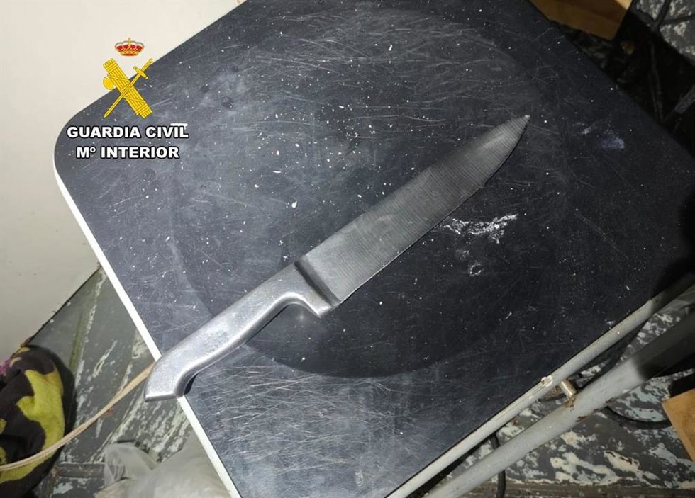 Cuchillo intervenido.