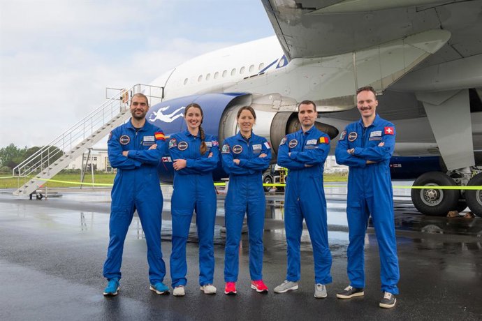Archivo - Arquivo - Pablo Álvarez Fernández graduou-se como astronauta na segunda-feira, 22 de abril, ao lado de seus colegas Sophie Adenot, Rosemary Coogan, Raphaël Liégeois e Marco Sieber.