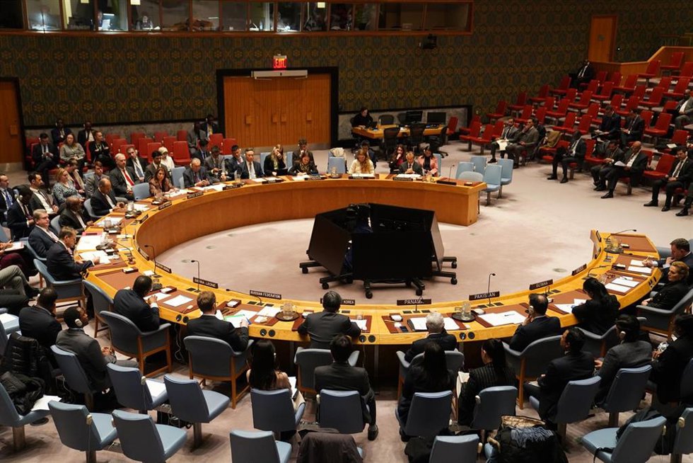 Sesión del Consejo de Seguridad de Naciones Unidas