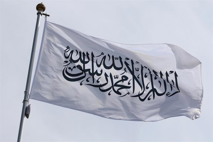 Archivo - Bandera talibán