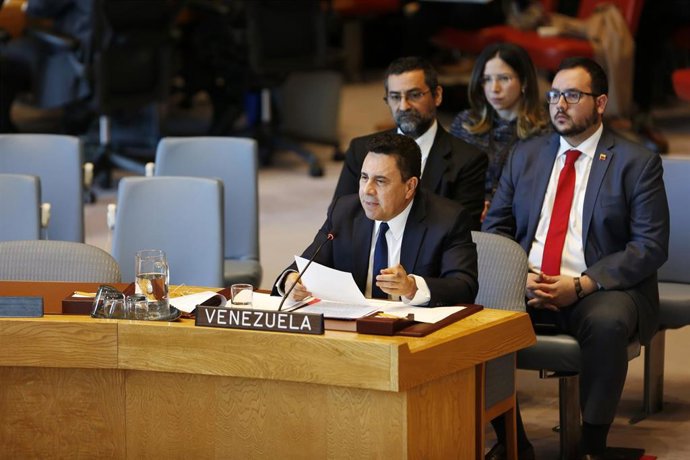 Archivo - El embajador de Venezuela ante la ONU, Samuel Moncada