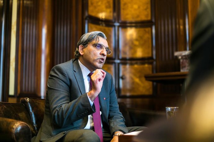 Archivo - El responsable global de macroeconomía y asignación estratégica de activos en Fidelity International, Salman Ahmed.